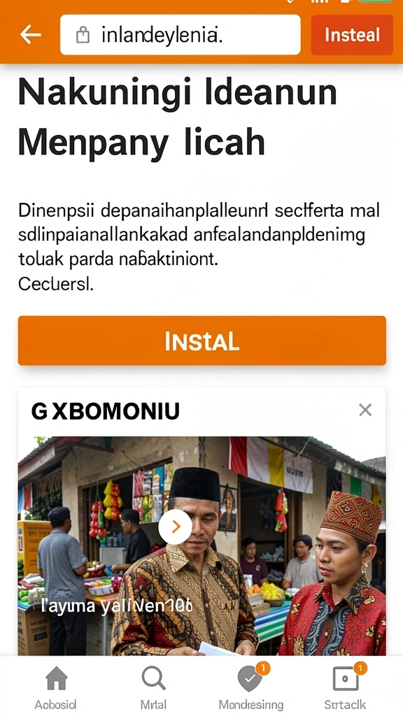 n32 - Tampilan awal yang menarik dan intuitif.